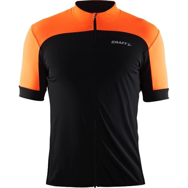 Craft Balance Wielrenshirt heren Fietsshirt - Maat S - Mannen - zwart/oranje