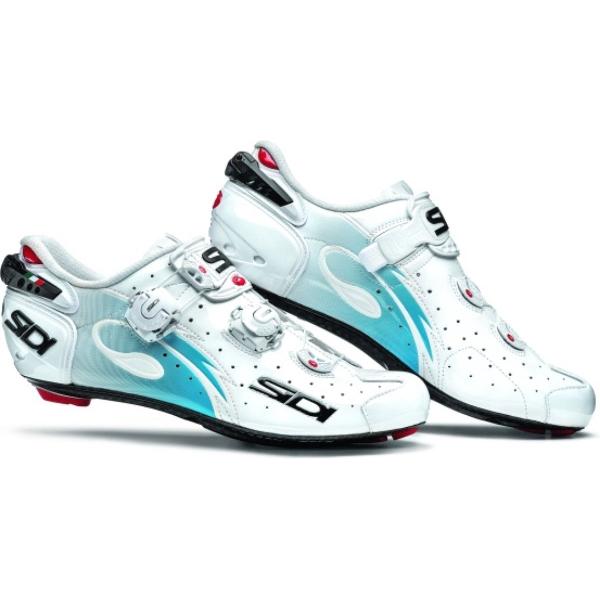 Sidi - Wire Carbon Vernice - Fietsschoenen - White light blue - maat 46