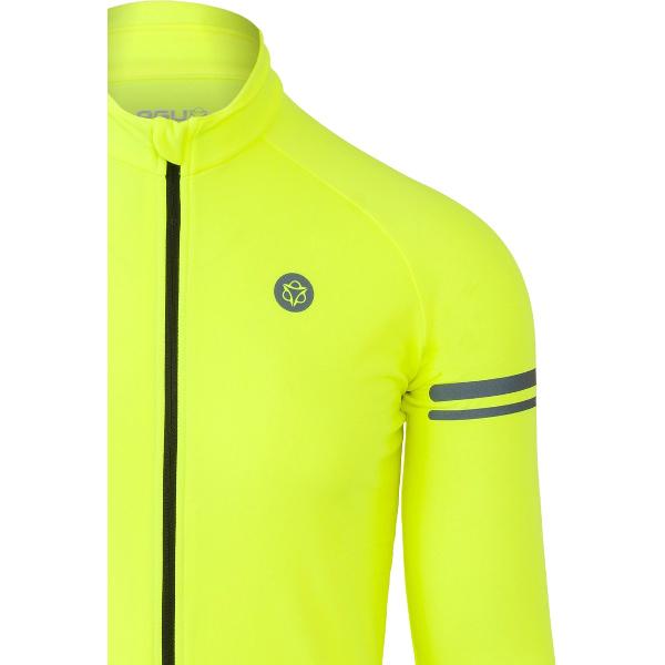 AGU Thermo Fietsshirt Lange Mouwen Essential Heren - Geel - XXXL