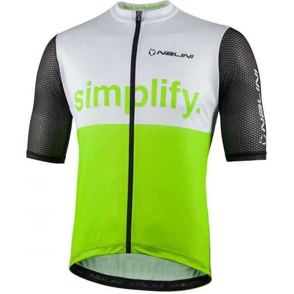 Nalini Fietsshirt Korte Mouwen Heren Groen Wit - NEW CLASSICA JERSEY GREEN WHITE - XXL