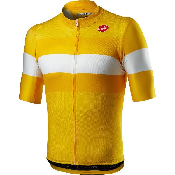 Castelli Fietsshirt korte mouwen Heren Perzik - LaMITICA JERSEY SAFFRON - M