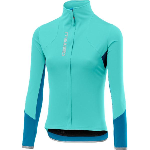 Castelli Fietsshirt lange mouwen voor Dames Blauw / CA Trasparente 4 W Jersey Fz Glacier Lake