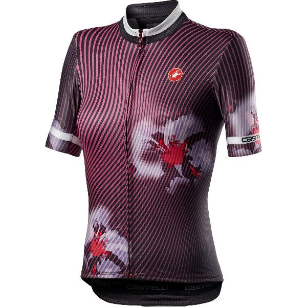 Castelli Fietsshirt korte mouwen Dames Bordeaux - PRIMAVERA JERSEY BORDEAUX - S