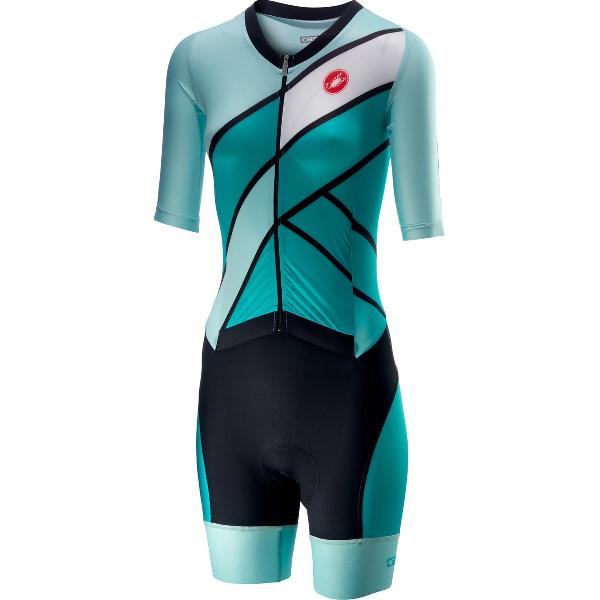 Castelli Snelpak Dames Groen - CA All Out W Speed Suit-Turquoise/Green - L