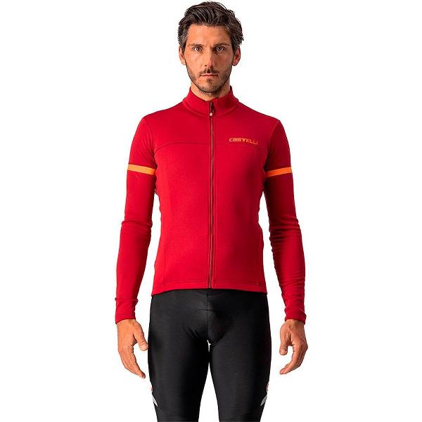 Castelli FONDO 2 Fietsshirt Pro Red/Orange Reflex - Mannen - maat M