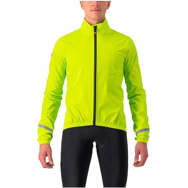 Castelli EMERGENCY 2 RAIN fietsjas ELECTRIC LIME - Mannen - maat S