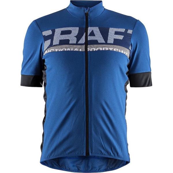 Craft fietsshirt korte mouwen heren Blauw / REEL JERSEY M - S