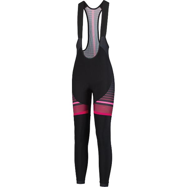 Rogelli Impress Lange Fietsbroek - Dames - Zwart, Bordeaux, Roze - Maat 2XL