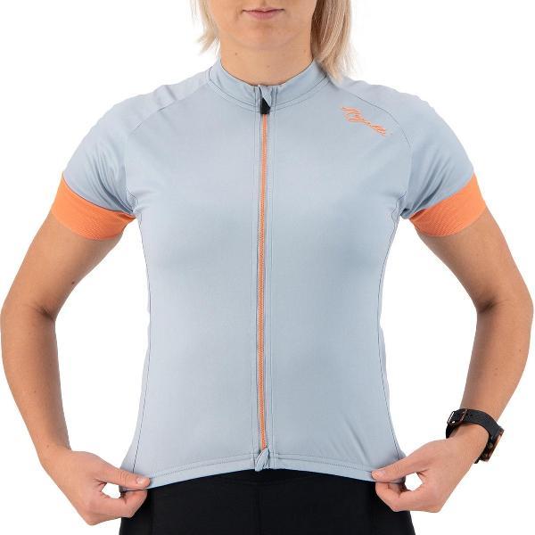 Rogelli Modesta Fietsshirt - Korte Mouwen - Dames - Grijs - Maat L