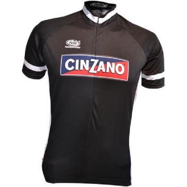 Cinzano retro wielershirt zwart - M