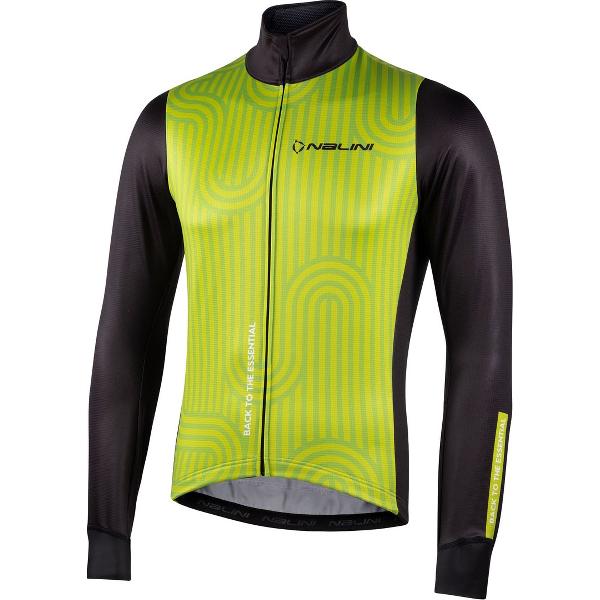 Nalini - Heren - Fietsjack winter - Winddicht Warm Wielrenjack - Geel - NEW STRADA JKT - XS