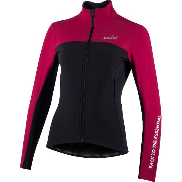 Nalini - Dames - Fietsjack winter - Warm Wielrenjack - Rood - Zwart - NEW ROAD LADY JKT - XS