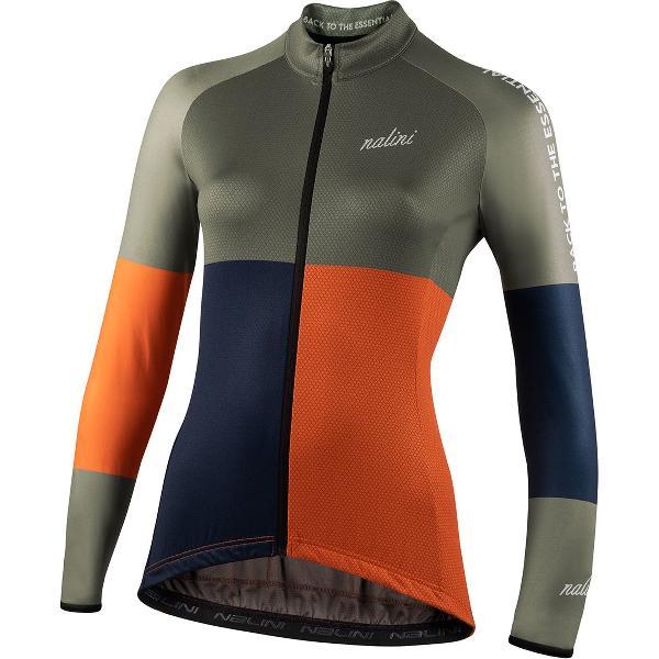 Nalini - Dames - Fietsshirt - Lange Mouwen - Wielrenshirt - Groen - LSCOLORLADYJERSEY - XXXL