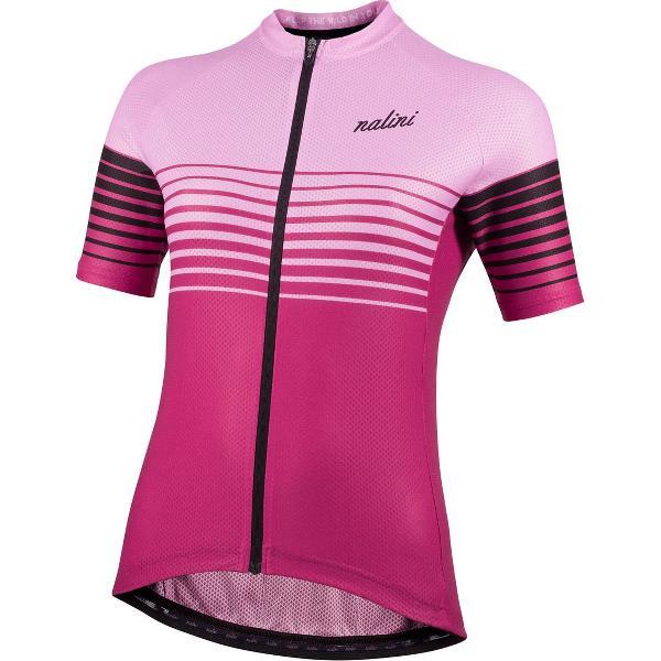 Nalini - Dames - Fietsshirt - Korte Mouwen - Wielrenshirt - Fucsia - Roze - CROSS LADY JERSEY - XS