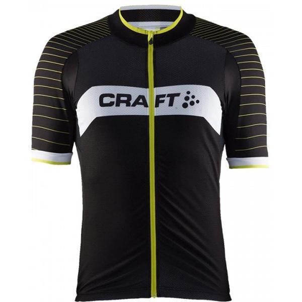 Craft Gran Fondo Jersey korte mouwen wit/zwart Maat M