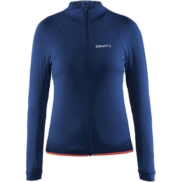 Craft - Velo Thermal Jersey - Fiets Thermoshirt - Dames - Blauw - Maat XL