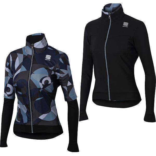 Sportful Primavera Switch Thermal Dames Fietsjack Zwart Grijs