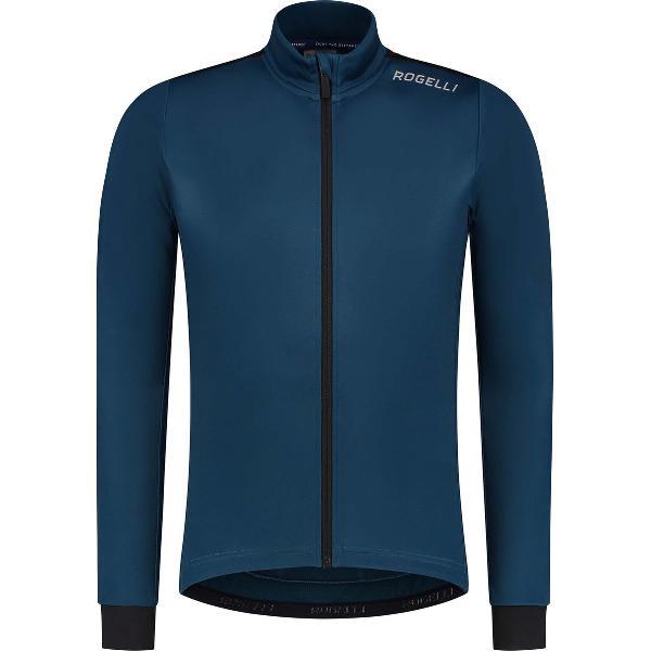 Rogelli Core Fietsshirt Heren Lange Mouwen - Wielershirt - Comfort fit - Donkerblauw - Maat M