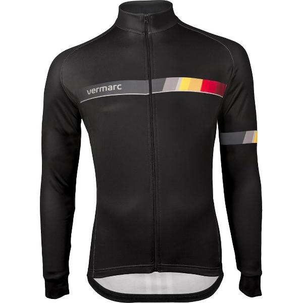 Vermarc belgica sp.l fietsshirt met lange mouwen zwart Maat S