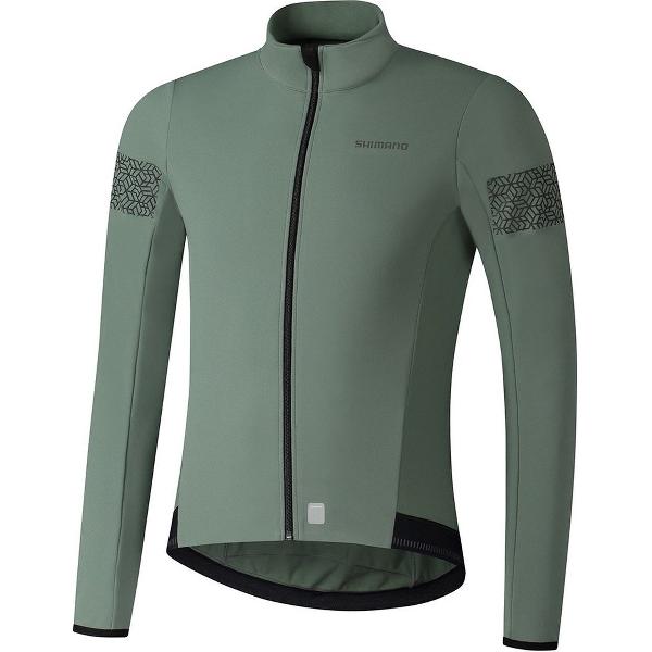 Shimano Fietsshirt lange mouwen Heren Groen - Beaufort ARMY GREEN - L