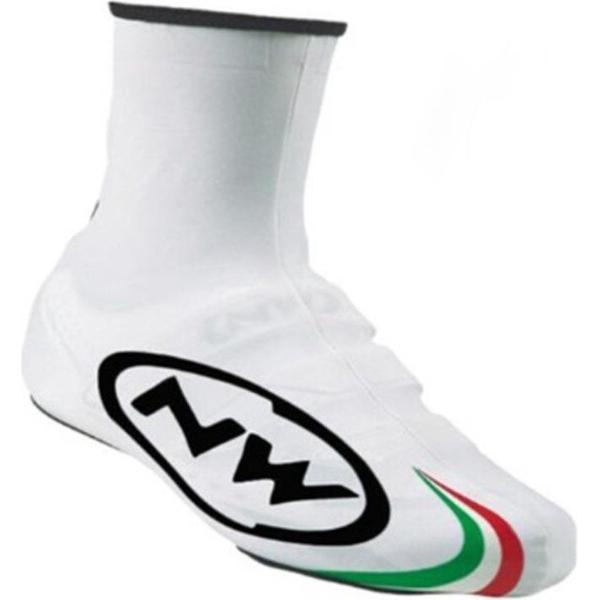 NW / Northwave overschoen - fiets / mountainbike / zomer / warm / thermo / regen / water / Wit / Maat XL 41-42