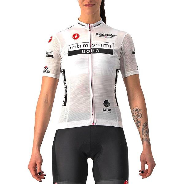 Castelli Giro Italia 2022 Competizione Korte Mouwen Fietsshirt Wit S Vrouw