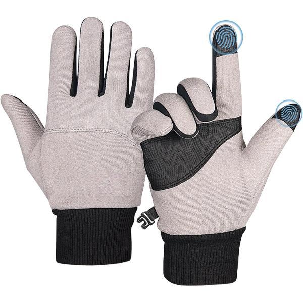 U Fit One Cashmere Winter Handschoenen met Touch Screen - Outdoor Handschoenen - Thermo Gloves voor Dames en Heren - Anti Slip Palm - Grijs - Maat XL