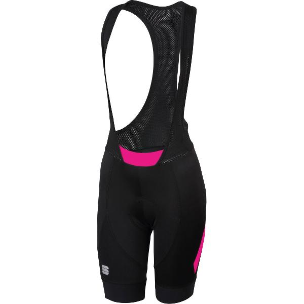 Sportful Fietsbroek met bretels - koersbroek Dames Zwart Roze / SF Neo W Bibshort-Black/Bubble Gum - M