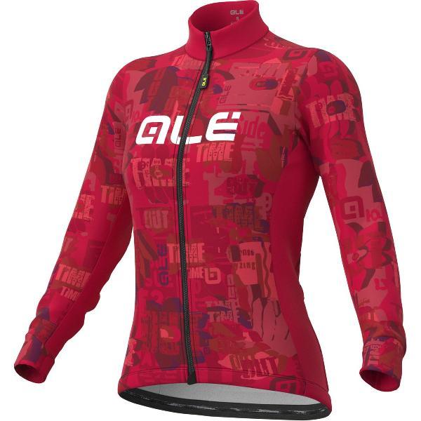 Ale Dames Fietsshirt Lange Mouwen Solid Break - Zwart - S - Valt klein