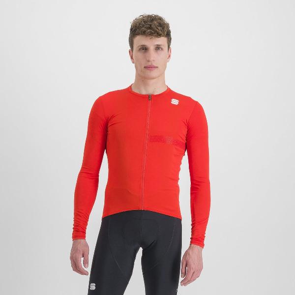 Sportful Fietsshirt Lange Mouwen Rood Heren - Matchy Long Sleeve Jersey Chili Red-XL