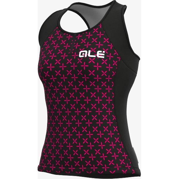 Ale Dames Fietsshirt Zonder Mouwen Solid Helios - Bordeaux - M - Valt klein