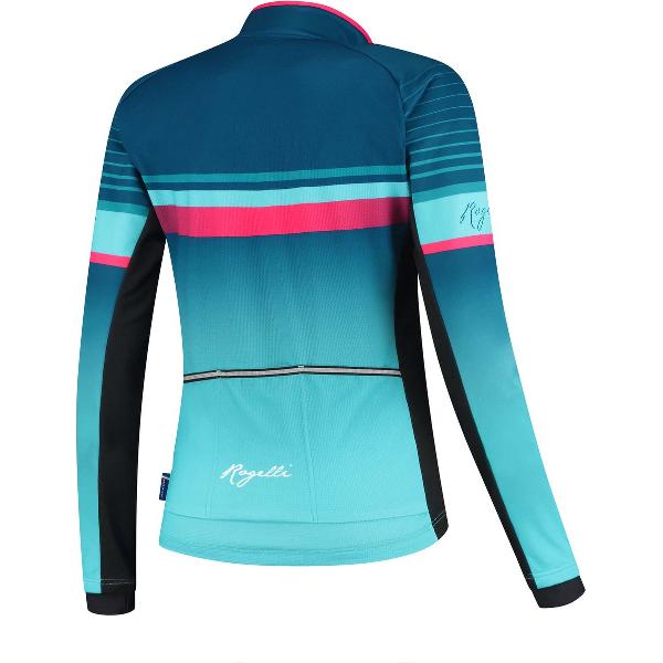 Rogelli Impress Fietsjack Winter - Dames - Blauw, Roze - Maat XS