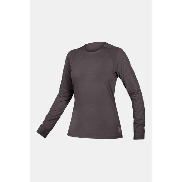 Endura Singletrack L/S Jersey Fietsshirt Dames Grijs