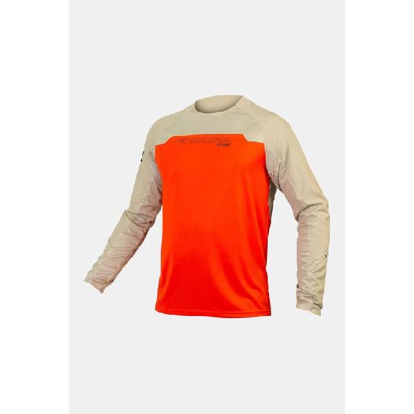 Endura Mt500 Burner Cycling Shirt Long Sleeve Rood