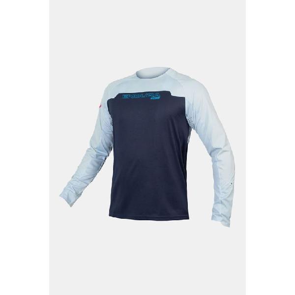 Endura Mt500 Burner Cycling Shirt Long Sleeve Blauw