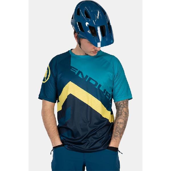 Endura Single Track Ltd Fietsshirt Blauw