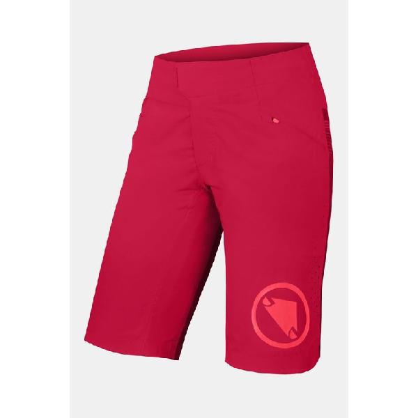 Endura Singletrack Lite Dames Baggy Fietsbroek – standaard model Rood